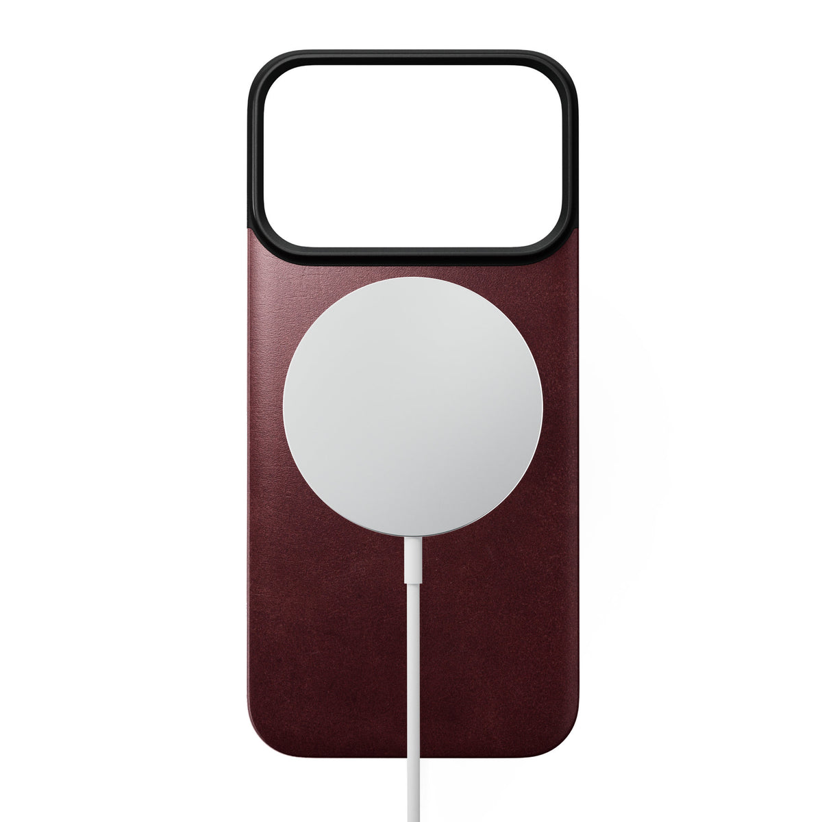 Nomad iPhone 17 Pro/iPhone 18 Pro Skal Mag Leather Back Burgundy