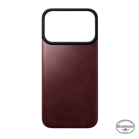 Nomad iPhone 17 Pro/iPhone 18 Pro Skal Mag Leather Back Burgundy