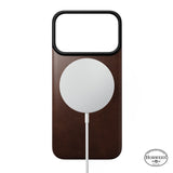 Nomad iPhone 17 Pro/iPhone 18 Pro Skal Mag Leather Back Rustic Brown