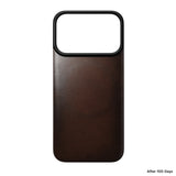 Nomad iPhone 17 Pro/iPhone 18 Pro Skal Mag Leather Back Rustic Brown