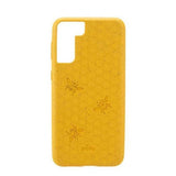 Pela Samsung Galaxy S21 Plus Skal Honey Bee Edition Gul