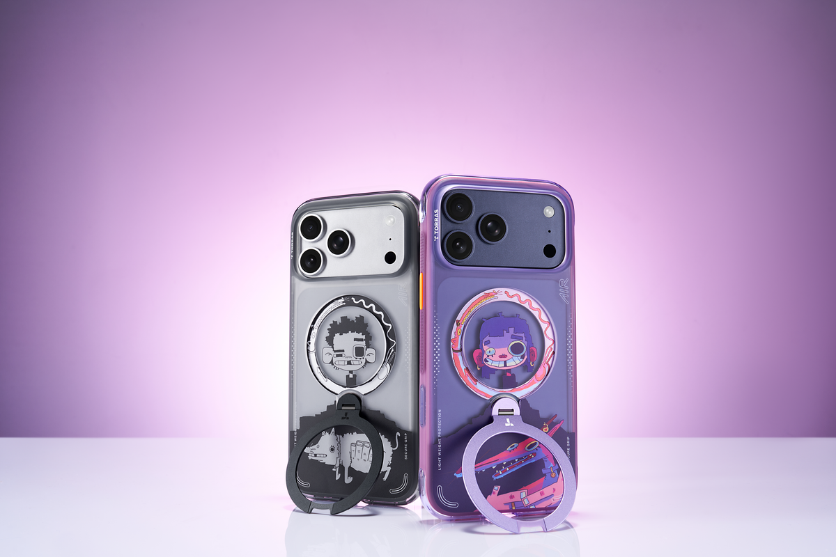 Torras iPhone 17 Pro Skal Ostand Q3 Air Gawx Neon Night Muse