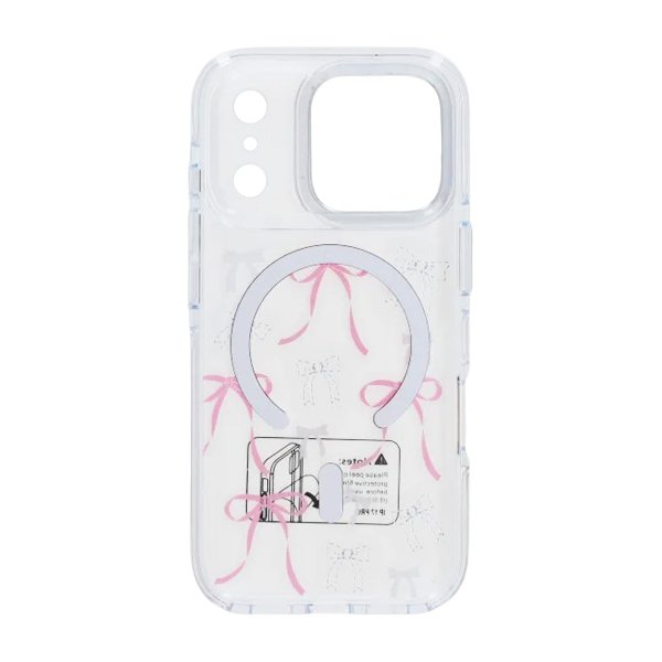 iPhone 17 Pro Skal Mönster MagSafe Rosett