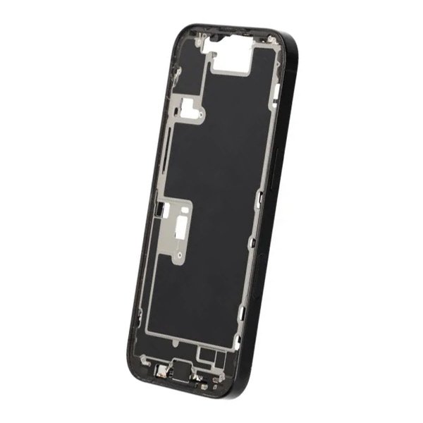Mittenram med smådelar för iPhone 16 Pro - Svart Titan OEM