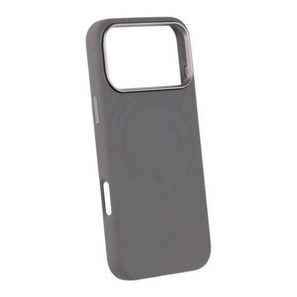 iPhone 17 Pro Max Skal Silikon MagSafe Mörkgrå