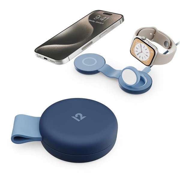 Twelve South ButterFly SE 2-i-1 MagSafe-laddare Coastal Blue