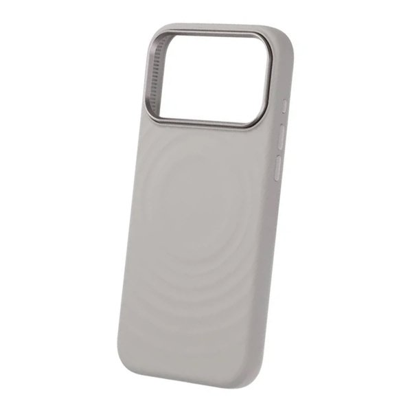 iPhone 17 Pro Max Skal Silikon MagSafe Ljusgrå