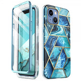 Supcase iPhone 14 Plus Skal Cosmo Blue Marble