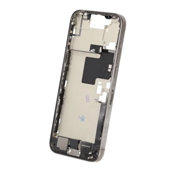 Mittenram med smådelar för iPhone 16 Pro Max - Naturlig Titan OEM