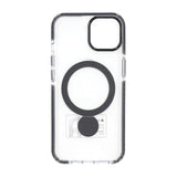 iPhone 13/14 Skal Ringstativ MagSafe Transparent Svart
