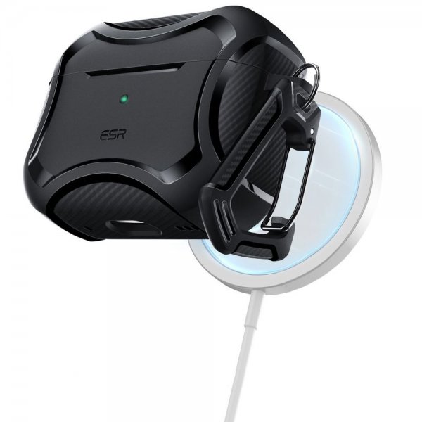 ESR AirPods Pro/AirPods Pro 2 Skal Cyber Tough HaloLock Svart
