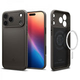 Spigen iPhone 17 Pro Skal Thin Fit MagFit Gunmetal