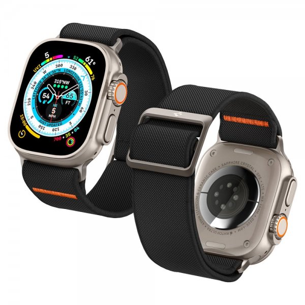 Spigen Apple Watch 44/45/46mm/Ultra 49mm Armband Lite Fit Ultra Svart