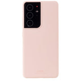 holdit Samsung Galaxy S21 Ultra Skal Silikon Blush Pink