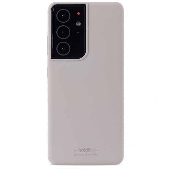 holdit Samsung Galaxy S21 Ultra Skal Silikon Taupe