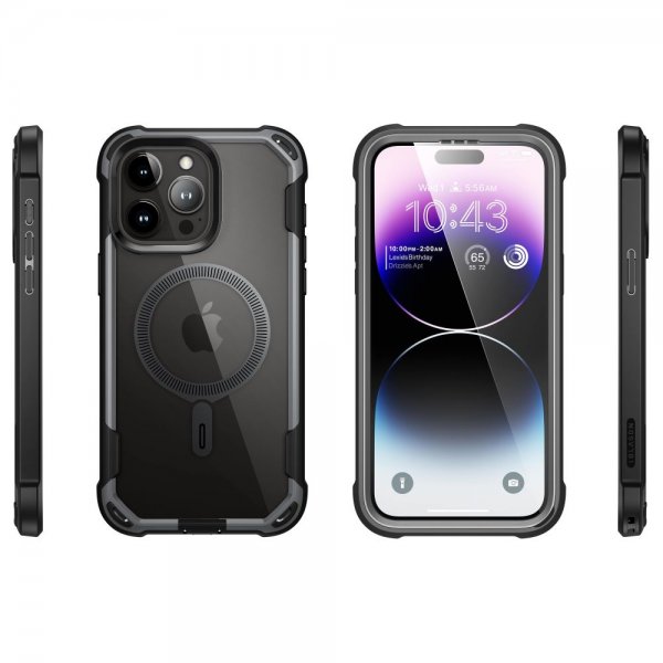 Supcase iPhone 15 Pro Max Skal Ares Mag Svart