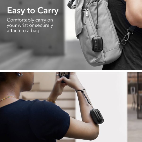 ESR AirPods Pro/AirPods Pro 2 Skal Pulse FlickLock HaloLock Svart