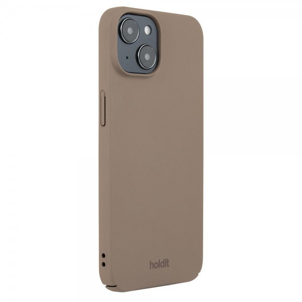 Holdit iPhone 15 Skal Slim Case Mocha Brown