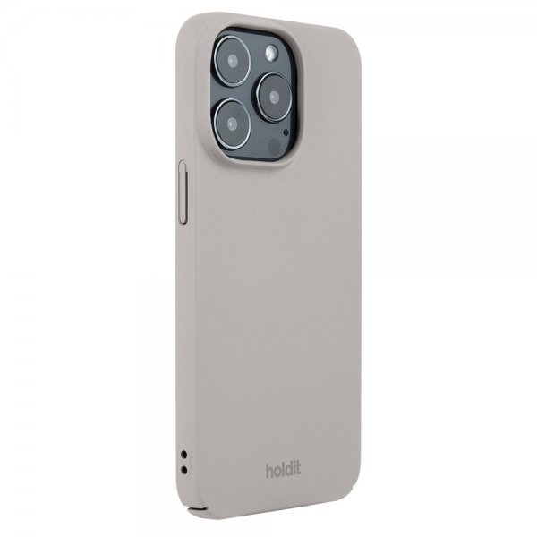 Holdit iPhone 15 Pro Skal Slim Case Taupe