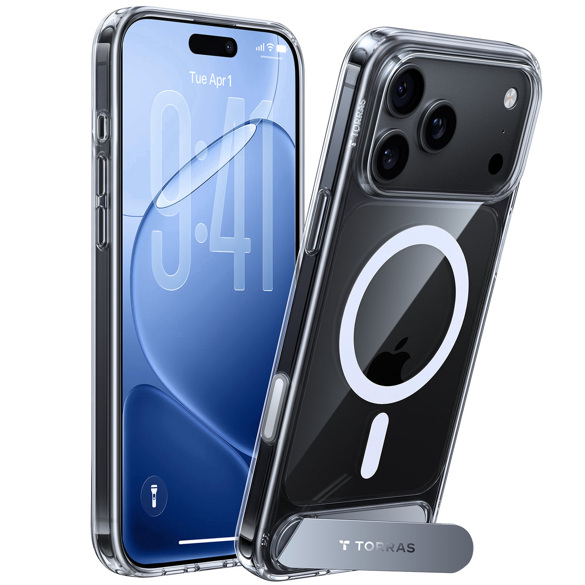 Torras iPhone 18 Pro Max Skal Ostand L1 Transparent