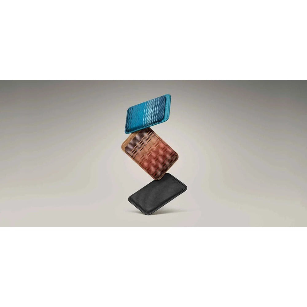 Pitaka Korthållare Magnetic Woven Wallet Black/Grey Twill