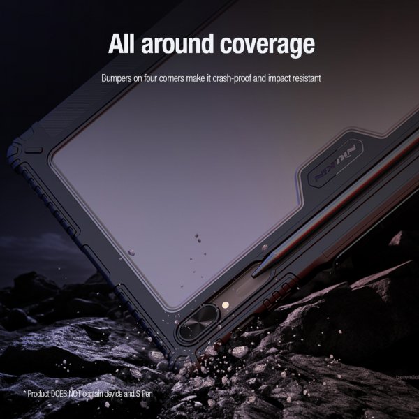 Nillkin Samsung Galaxy Tab S9 Plus/S10 Plus Fodral Bumper Leather Case Pro Svart