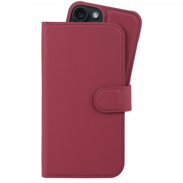 holdit iPhone 13/iPhone 14 Fodral Wallet Case Magnet Plus Red Velvet