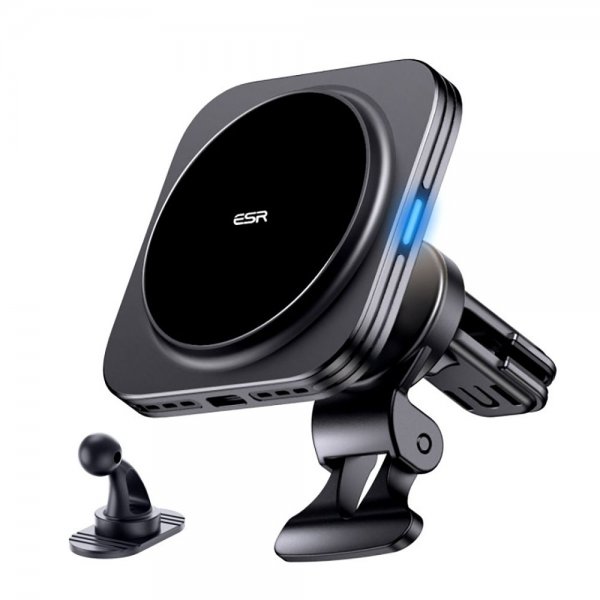 ESR Bilhållare Qi2 Air Vent Wireless Car Charger CryoBoost HaloLock Svart