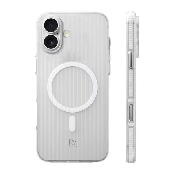 Rvelon iPhone 17 Skal Korrugerad MagSafe Vit