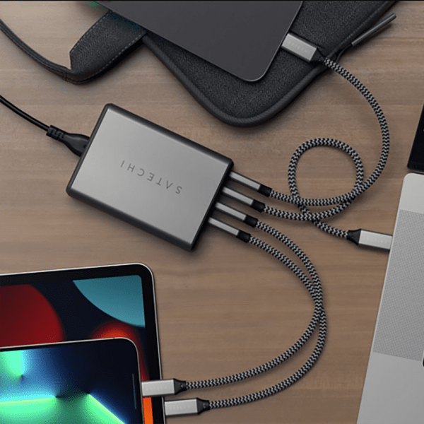 Satechi 165W GaN PD-laddare med 4 USB-C-uttag