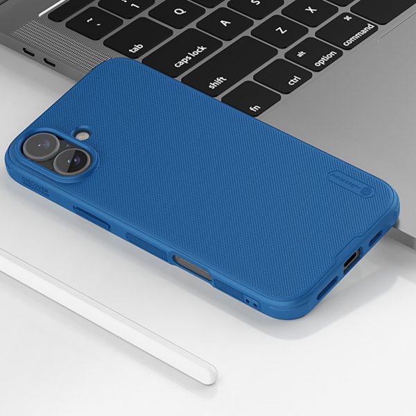 Nillkin iPhone 16 Skal Super Frosted Shield Pro Blå