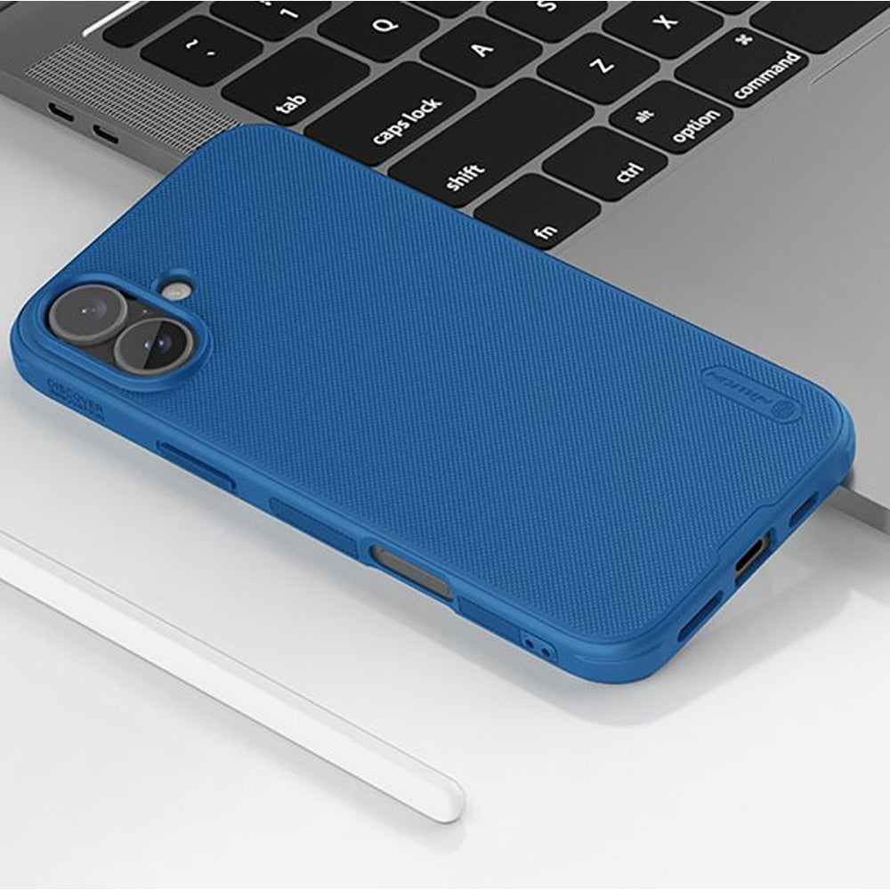 Nillkin iPhone 16 Skal Super Frosted Shield Pro Blå