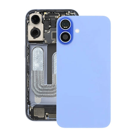iPhone 16 Plus Baksida Glas Komplett - Blå