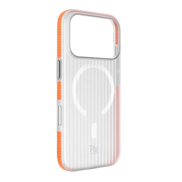 Rvelon iPhone 17 Pro Skal Korrugerad MagSafe Orange