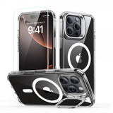 ESR iPhone 16 Pro Max Skal och Skärmskydd Classic Hybrid Kickstand MagSafe Set Transparent