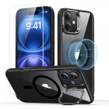 ESR iPhone 16 Skal och Skärmskydd Classic Hybrid Kickstand MagSafe Set Svart Transparent