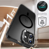 ESR iPhone 16 Skal och Skärmskydd Classic Hybrid Kickstand MagSafe Set Frostad Svart