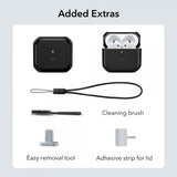 ESR AirPods 4 Skal Orbit Hybrid HaloLock Svart