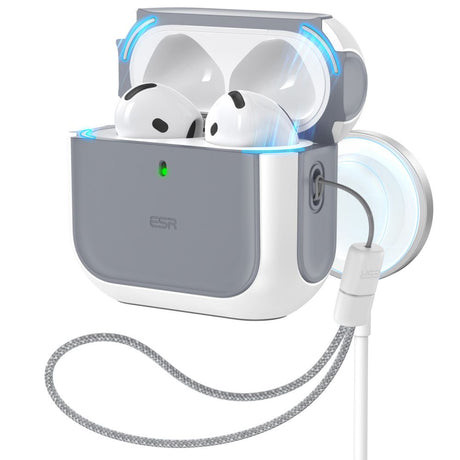 ESR AirPods 4/5 Skal Orbit HaloLock Vit