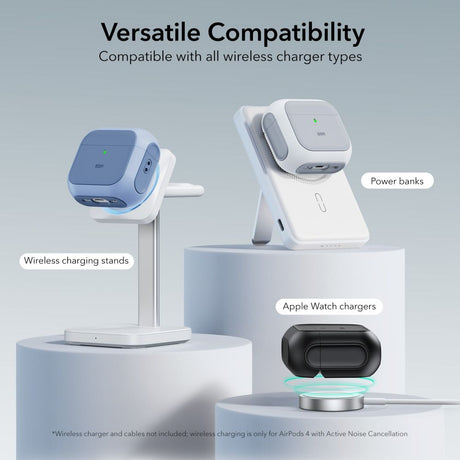 ESR AirPods 4/5 Skal Orbit HaloLock Vit