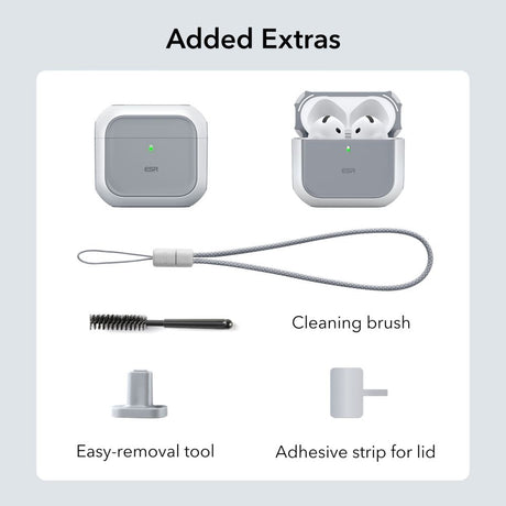 ESR AirPods 4/5 Skal Orbit HaloLock Vit