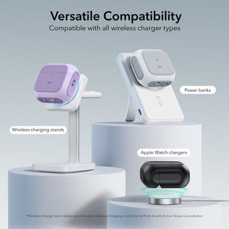 ESR AirPods 4/5 Skal Orbit HaloLock Lila