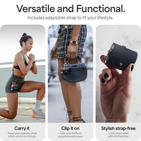 Spigen AirPods 4 Fodral Cyrill Mini Bag Svart