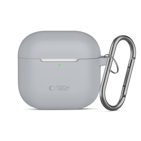 Tech-Protect AirPods 4 Skal Silicone Hook Grå