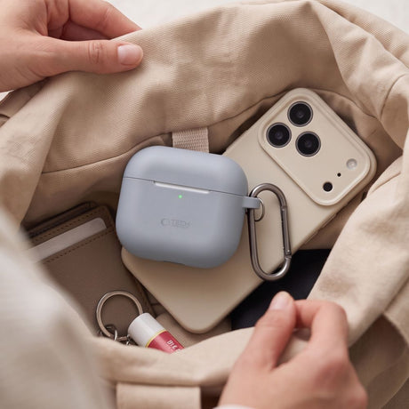 Tech-Protect AirPods 4 Skal Silicone Hook Grå