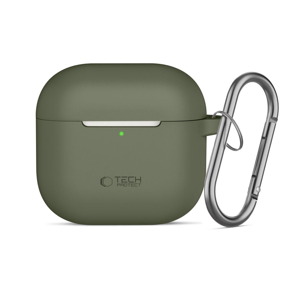 Tech-Protect AirPods 4 Skal Silicone Hook Grön