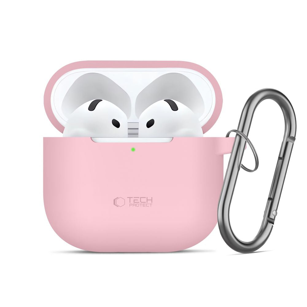 Tech-Protect AirPods 4 Skal Silicone Hook Rosa