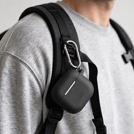 Tech-Protect AirPods 4 Skal Silicone Hook Svart