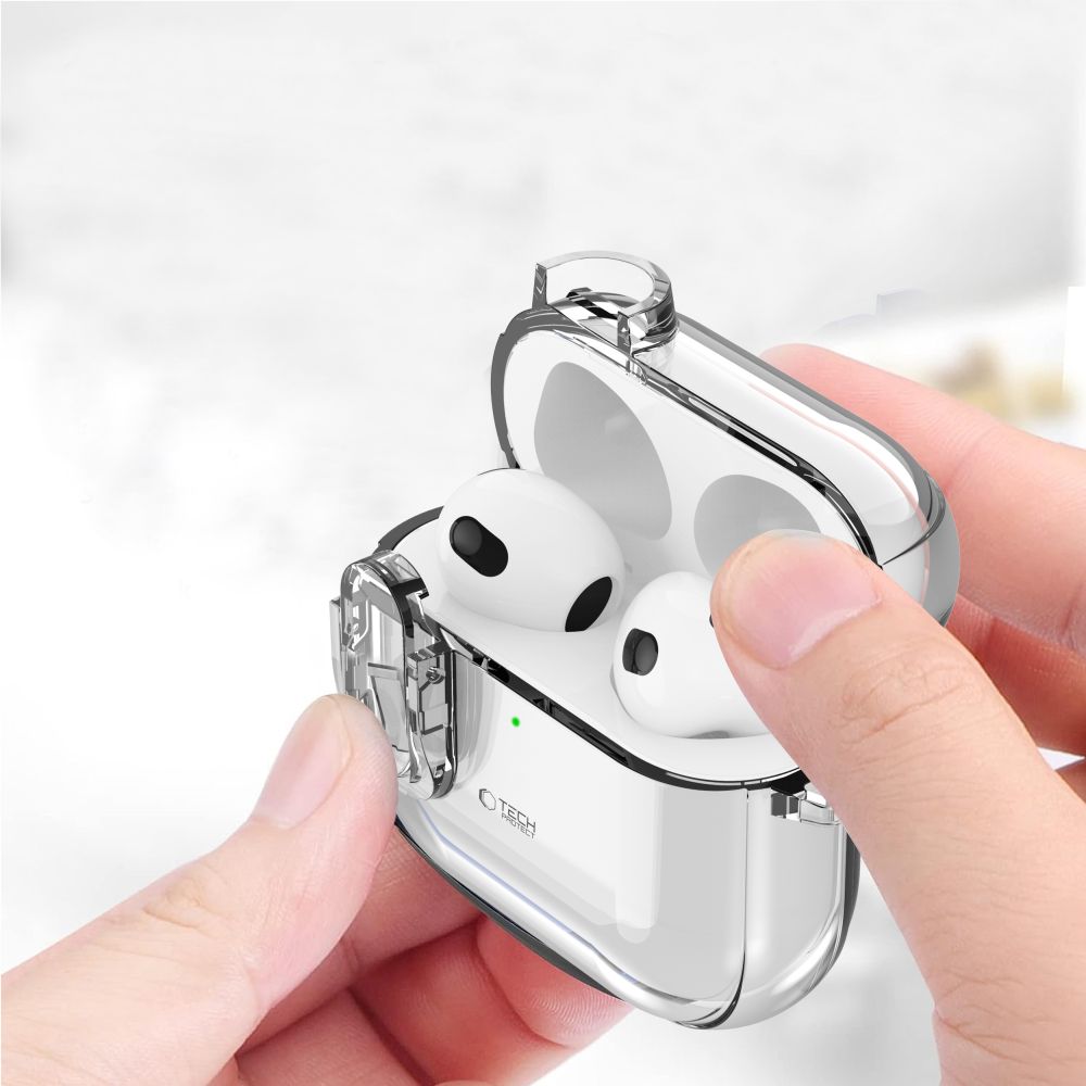 Tech-Protect AirPods 4 Skal Slim Hook Transparent