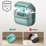 ESR AirPods 4 Skal Pulse FlickLock HaloLock Grön
